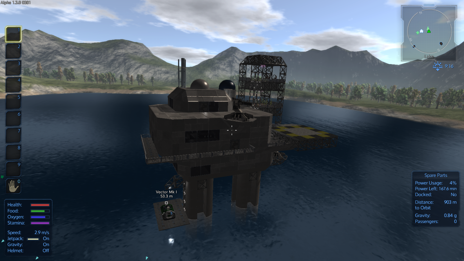 How to build a base in water with Alpha version Empyrion Galactic